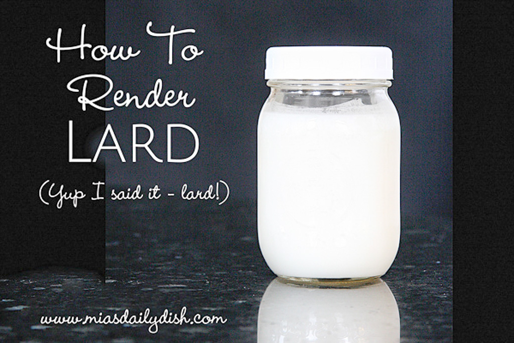 Lard Processing Rendering Lard - Mia's Daily Dish